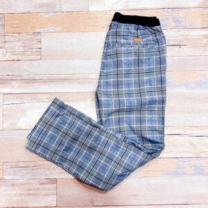 ZARA Blue plaid skinny pants | Stretch comfort *